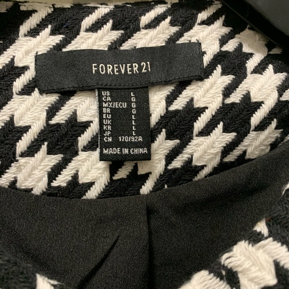NWOT Houndstooth Blazer Large - Picture 5 of 9